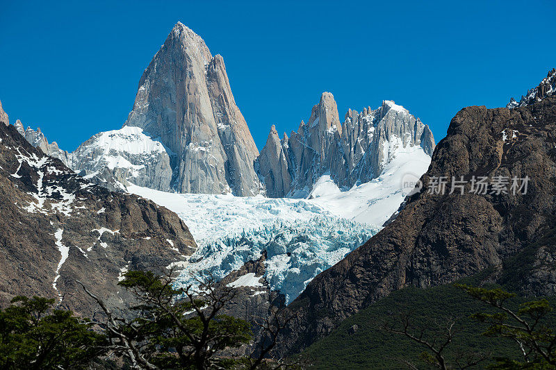 在洛斯冰川国家公园的Cerro Torre